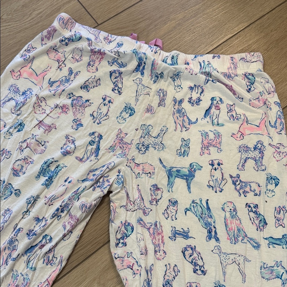 Lilly Pulitzer All Over Print Dog Pajama Pants Size XL Comfy Loungewear soft - Picture 8 of 10